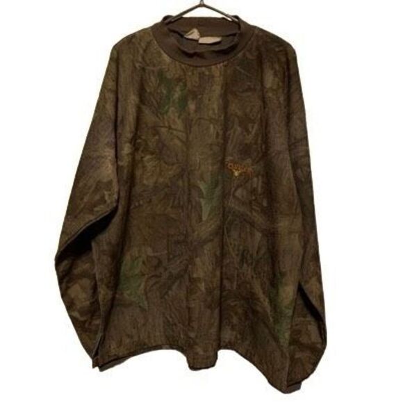 Vintage ScentLok Size 3XL Green Advantage Tree Camouflage Pullover Hunting Shirt - Picture 1 of 7